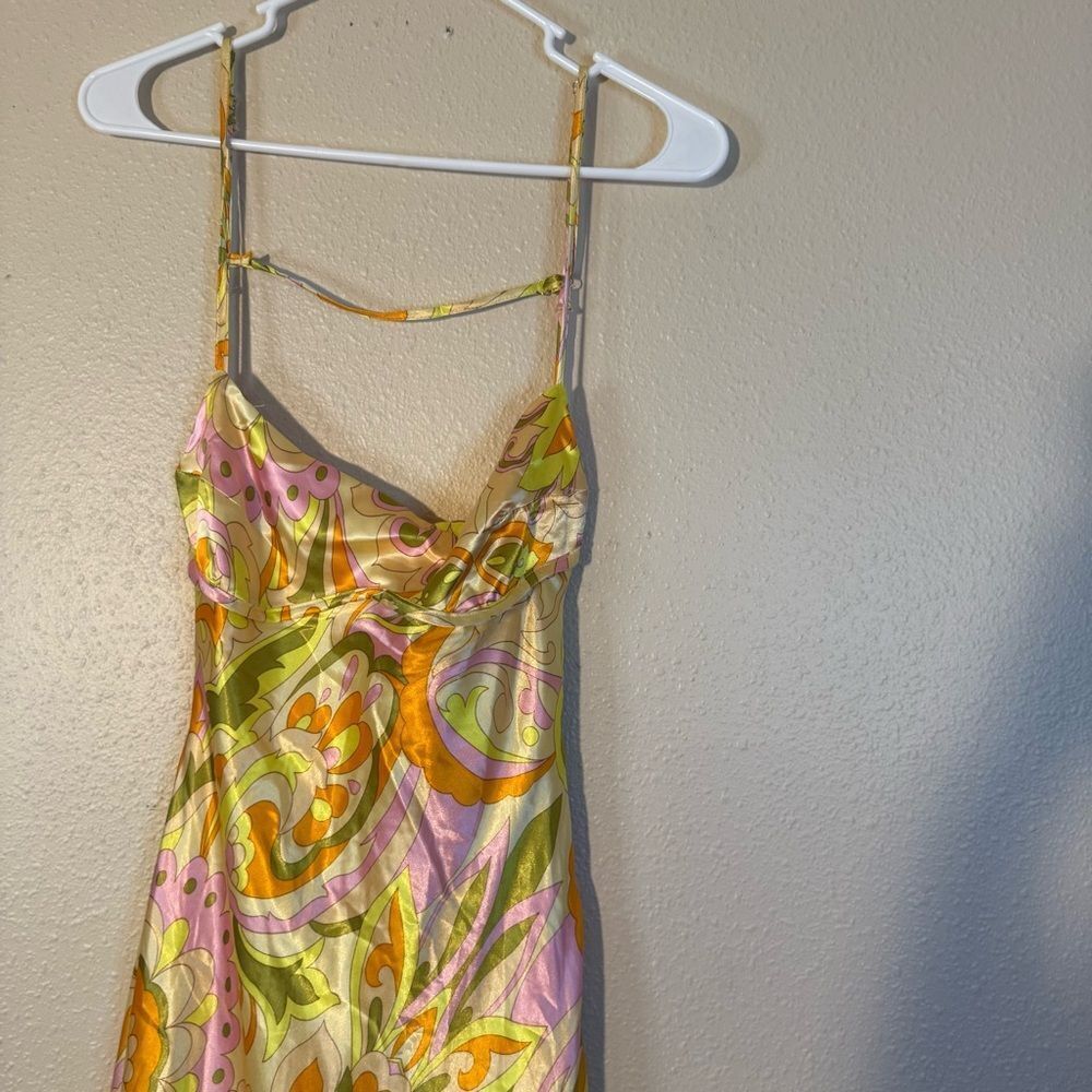 Thirty Thirty Floral Maxi Dress in Yellow and Pink Small - Picture 2 of 7